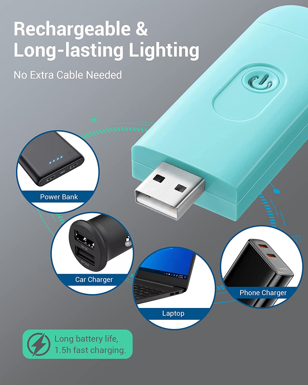 Loomy Glow™ Clip-On Reading Light