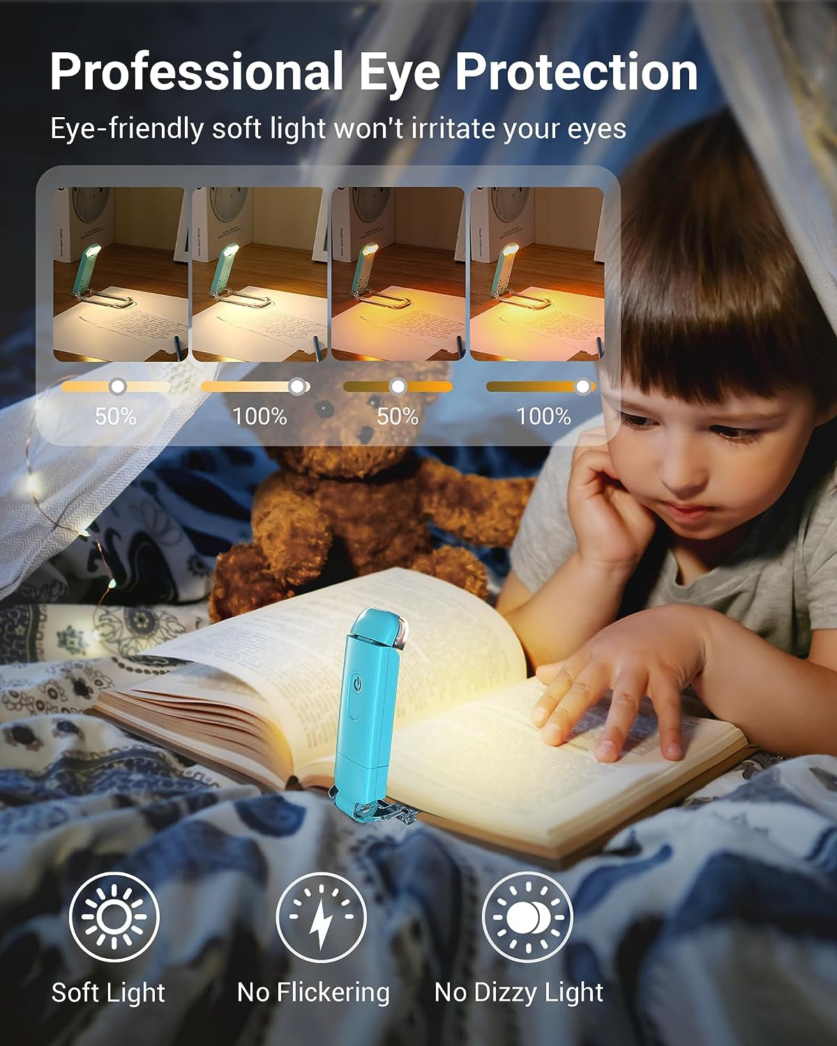 Loomy Glow™ Clip-On Reading Light